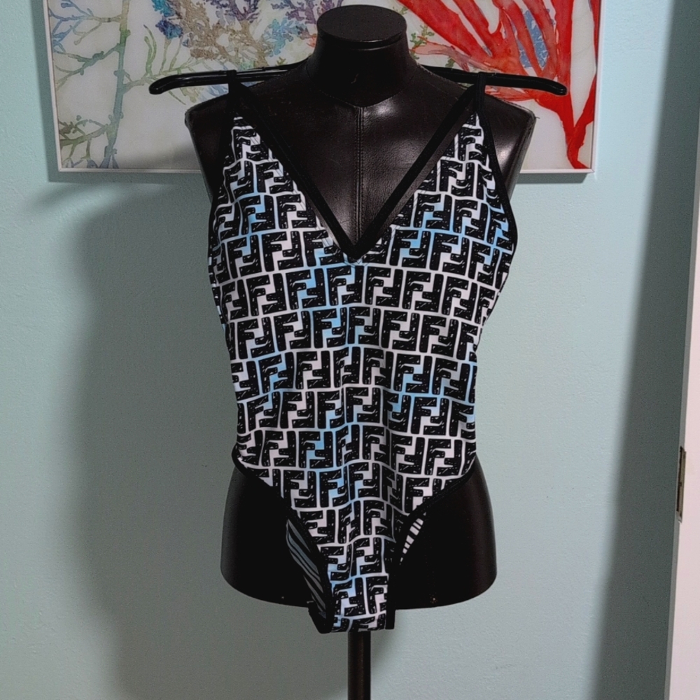 One piece swimsuit in FF Zucca print